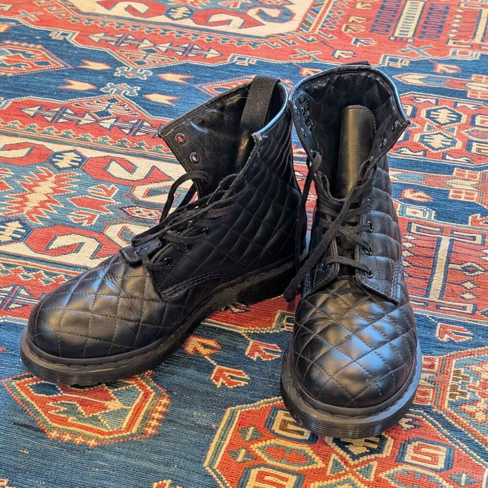 Doc Marten Boots, Black Leather, sz9
